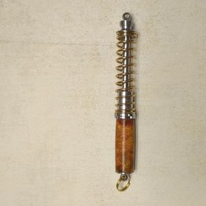 Handmade turned shock absorber pen.